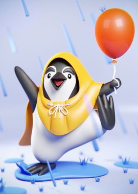 Cute Penguin Illustration