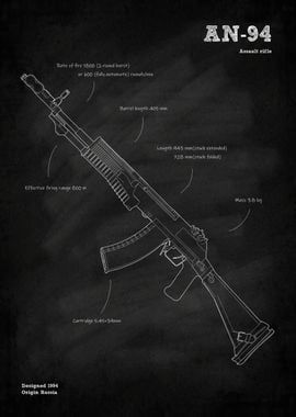 AN94 Assault rifle Gun