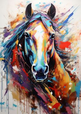 Horse Geometric Art