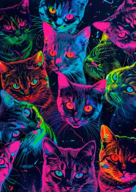 Neon Cats