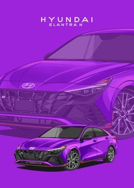 hyundai elantra n violet