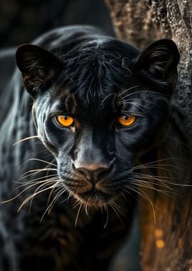 wild black panther