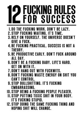 12 Rules For Success