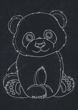 Panda Drawing Art