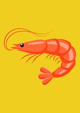 Shrimp On Yellow