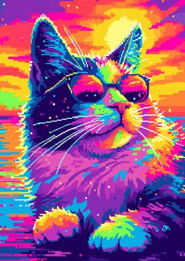 Cool Popart Cat