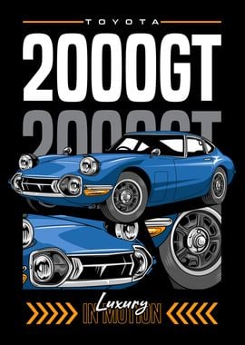 Retro 2000GT JDM Car