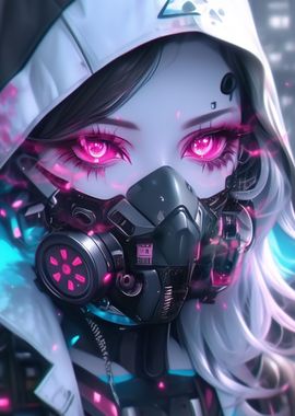 Neon Tokyo Futuristic Girl