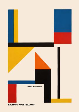 Bauhaus Shapes Wall Art