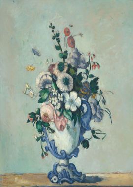 Flowers in a Rococo Vase