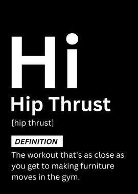 Hip Thrust Gym Exercise 