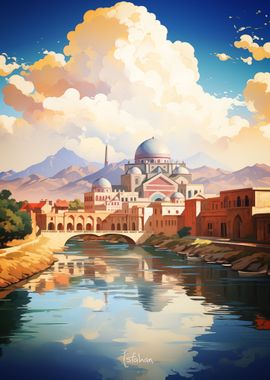 Isfahan Oil Painting