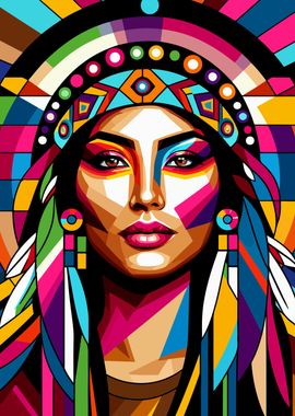 Native American girl wpap