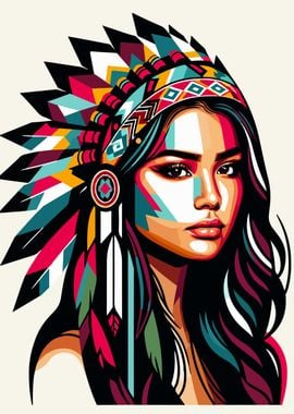 Native American girl wpap