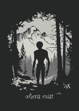 aliens in forest