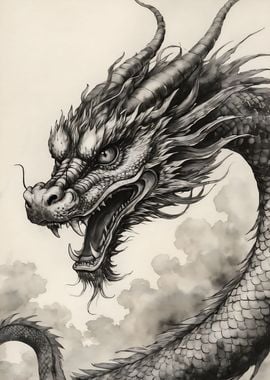 Chinese Dragon InkArt