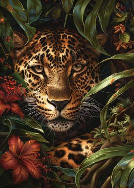 Leopard In The Jungle