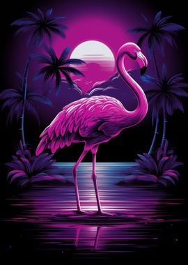 Neon Flamingo