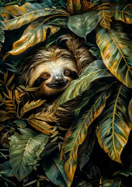 Sloth in the jungle