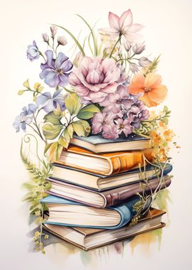 Books Watercolor