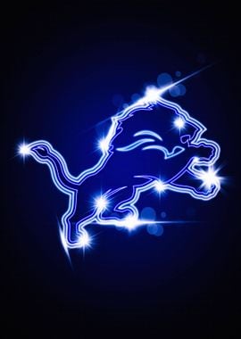 Detroit Lions Neon