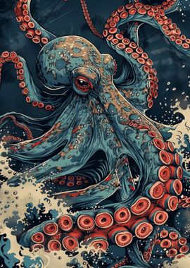 Octopus Underwater