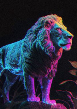 Glowing Lion