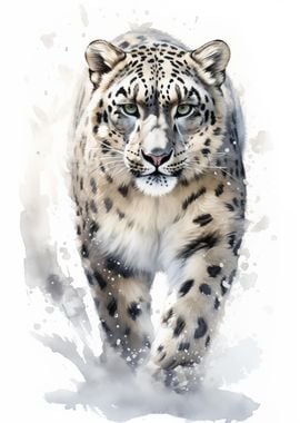 Watercolor Leopard