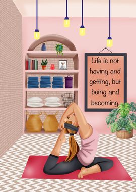 Yoga Motivational Art 2