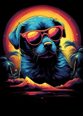 Miami Vice with Retro Dog