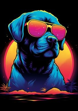 French Bulldog Retro Style