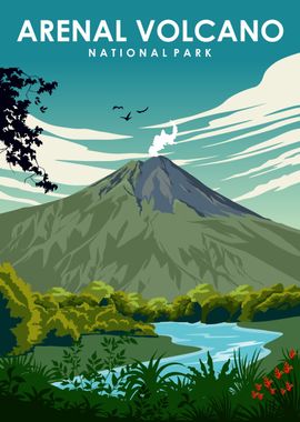 Arenal Volcano Minimal Art