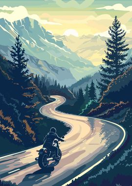 Mountain Motorcycle