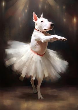 Bull Terrier Dog Ballerina