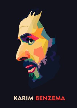 Karim Benzema Wpap Pop Art