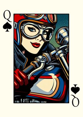 Biker Queen of Spades