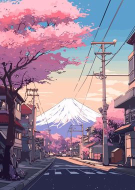 Japanese Street Sakura