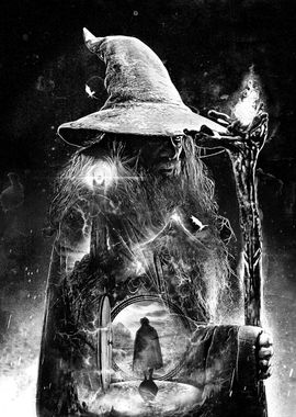  Gandalf The Grey Poster Picture Metal Print Paint By Middle Earth 