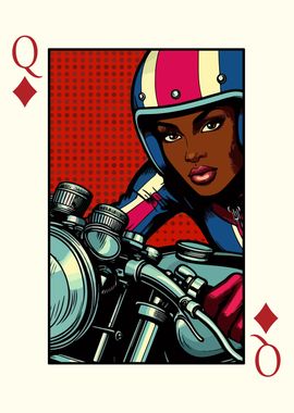 Biker Queen of Diamonds