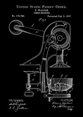 Lemon squeezer patent