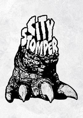 City Stomper B&W