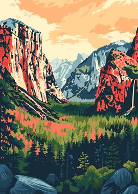 Minimalist Yosemite Art