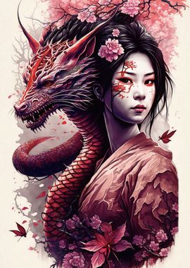 Geisha dragon