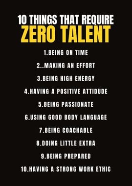 Require Zero Talent