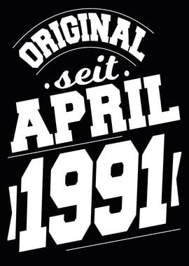 April 1991 33 Jahre