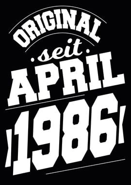 April 1986 38 Jahre