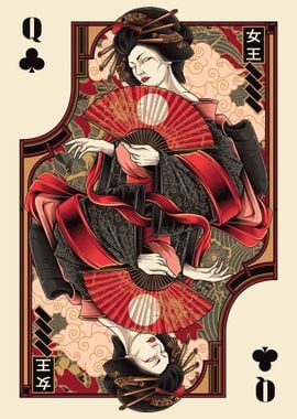 queen of clubs card