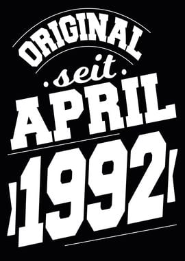 April 1992 32 Jahre