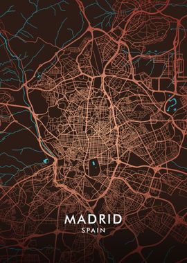 Madrid City Map