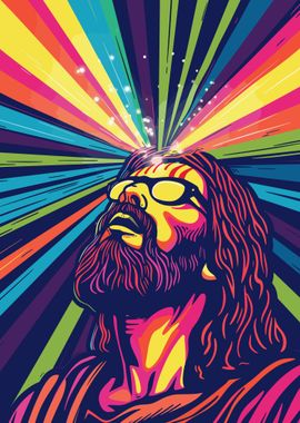 Jesus Psychedelic Art